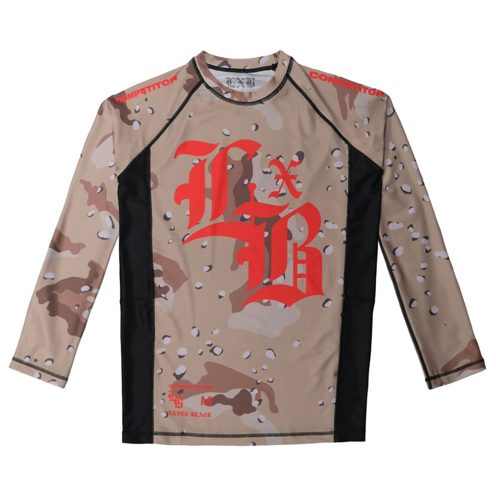 Desert Camo Competitor LS Rash Guard