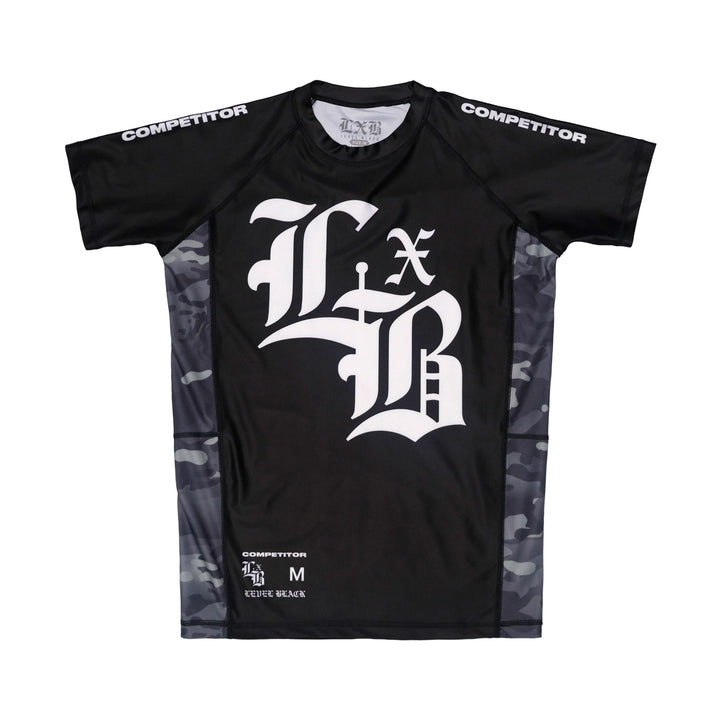 Moonlight Camo Competitor Black Rash Guard