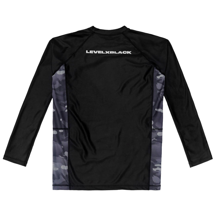 Moonlight Camo Competitor Black LS Rash Guard