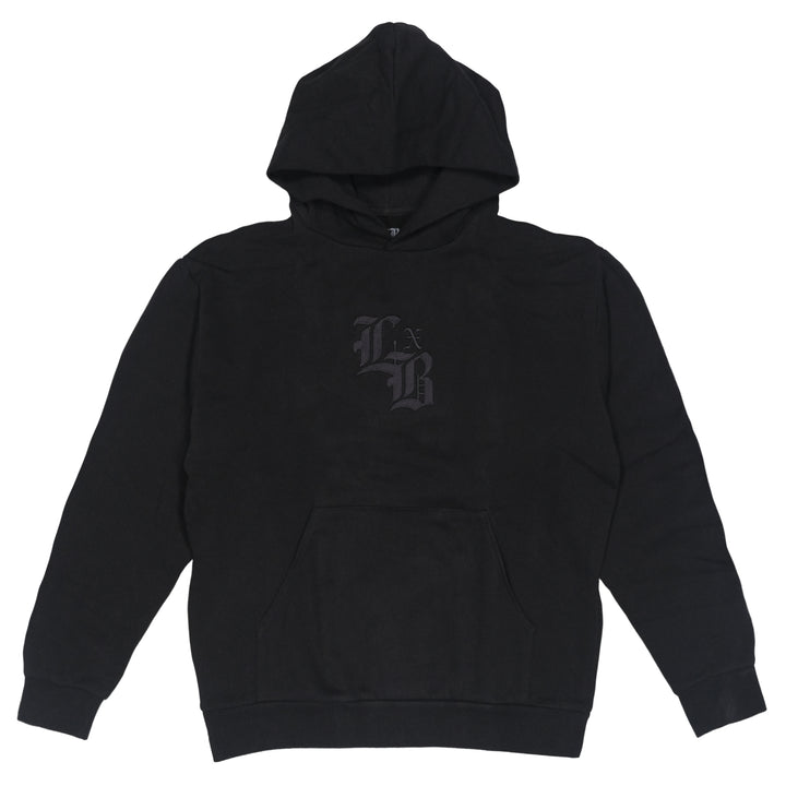 Embroidered Lockdown Black Ultra Premium Hoodie