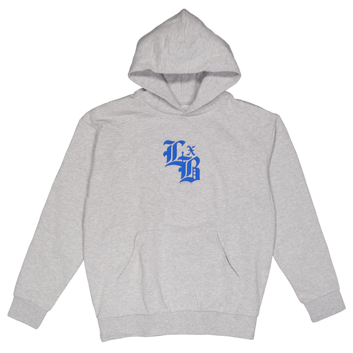 Embroidered Lockdown Heathered Grey Ultra Premium Hoodie