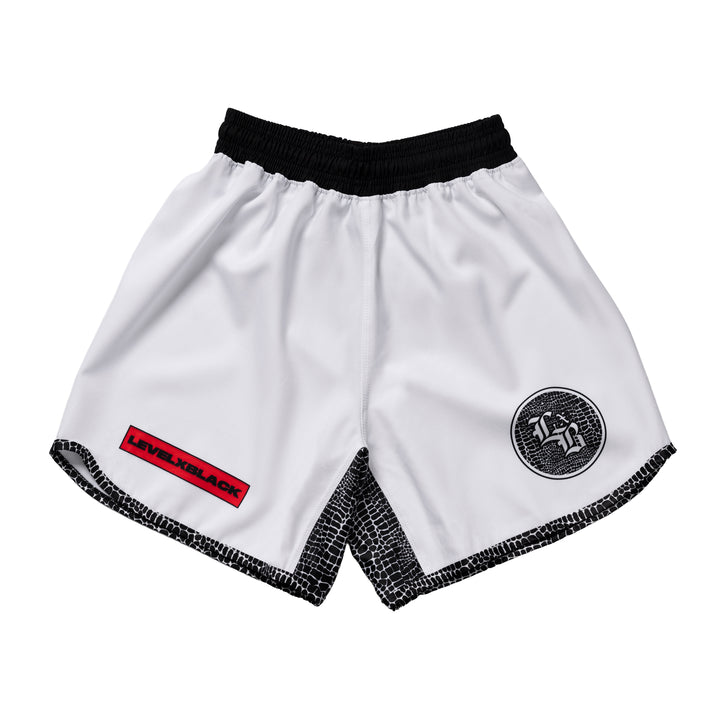 Gothic Serpent White Training Shorts