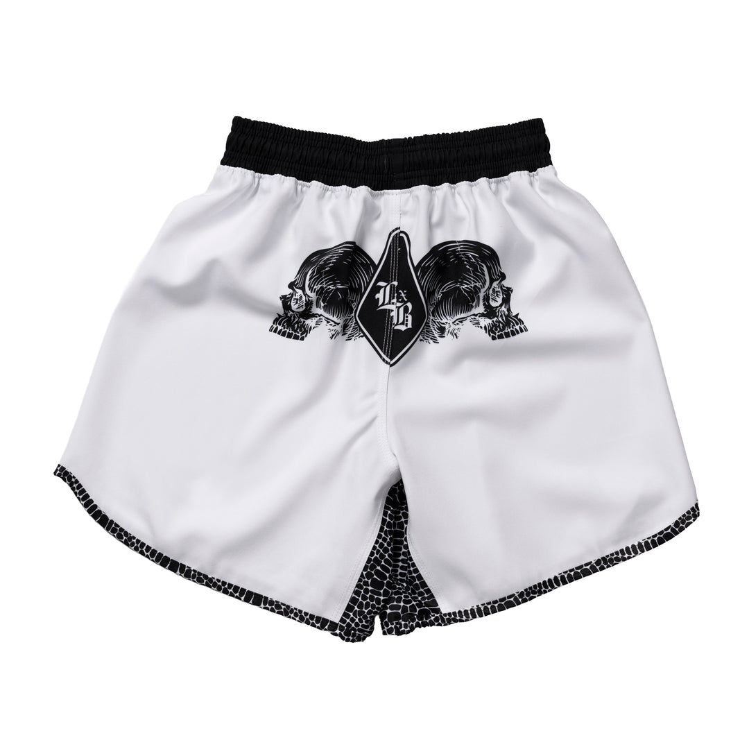 Gothic Serpent White Training Shorts
