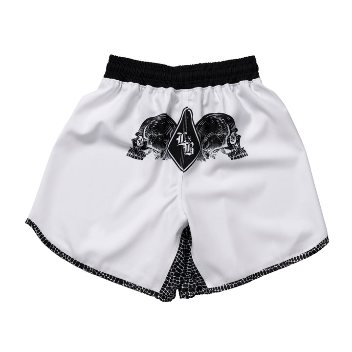 Gothic Serpent White Training Shorts