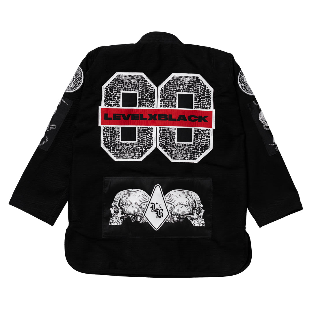 Gothic Serpent Black Kimono