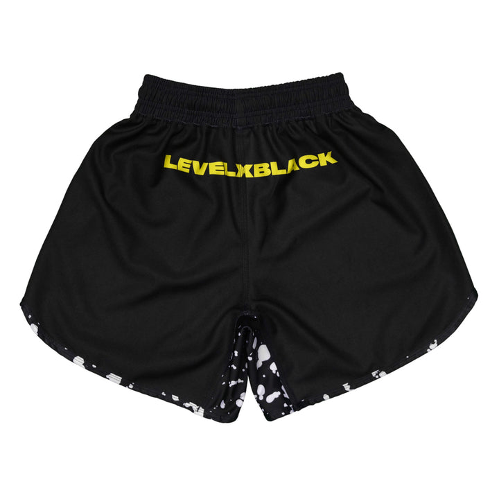 Neon Splatter Competitor Black Training Shorts