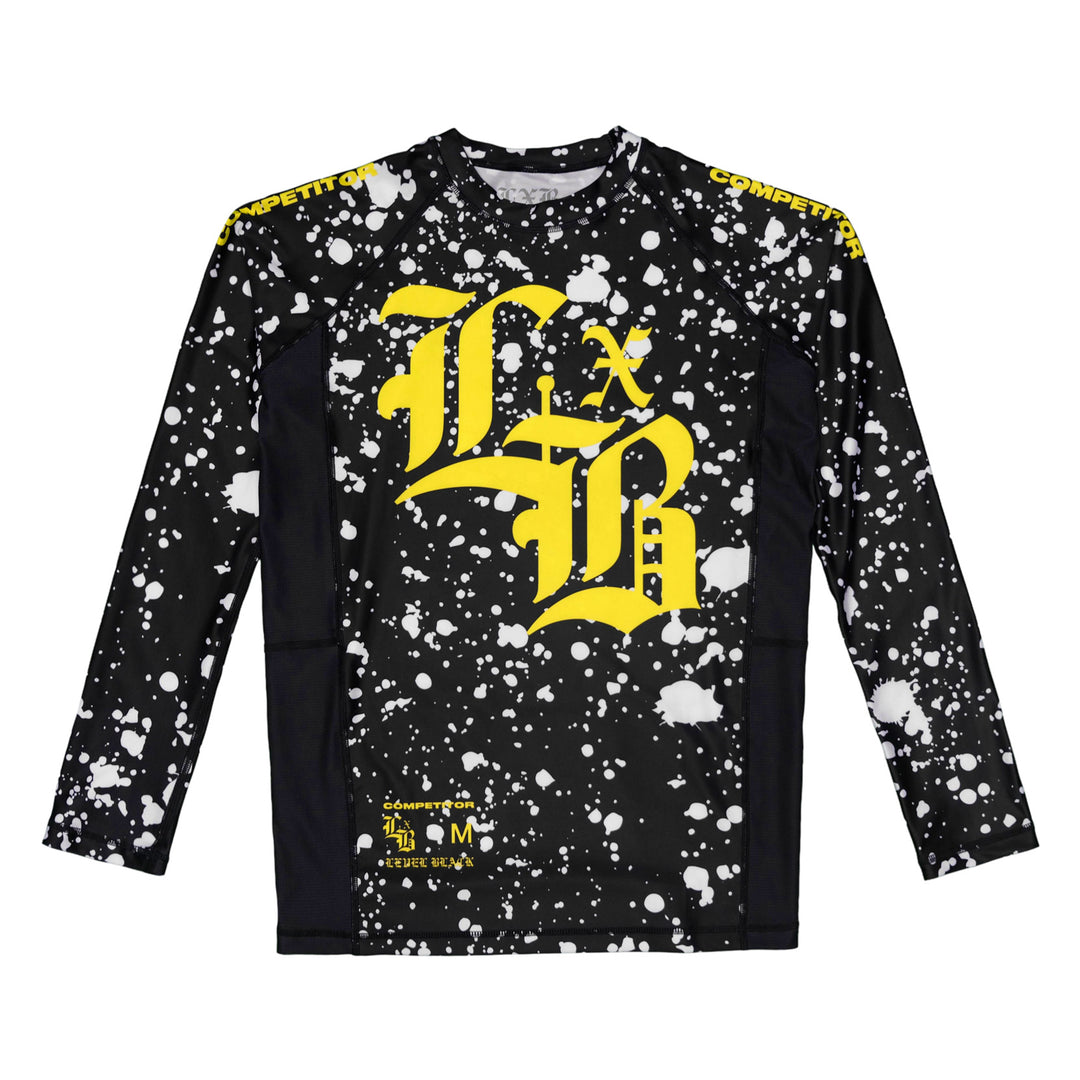 Neon Splatter Competitor LS Rash Guard