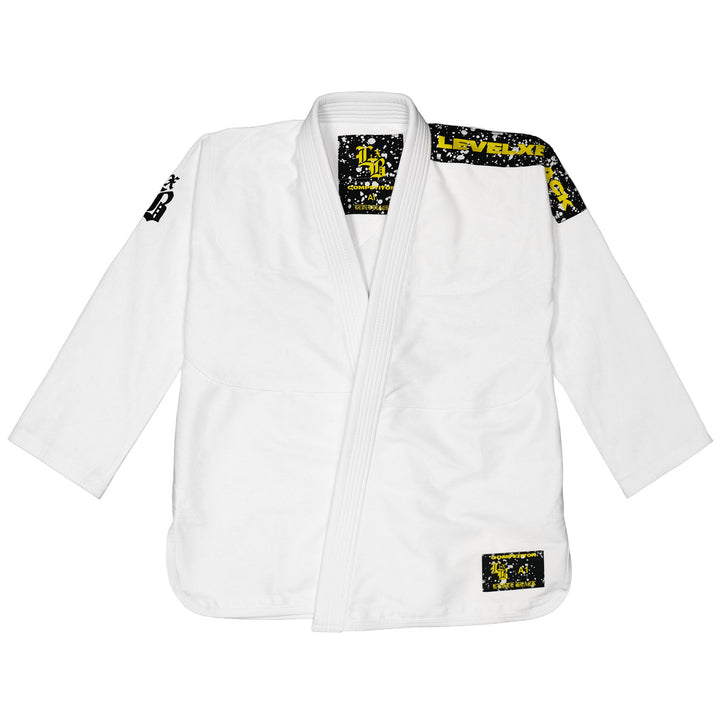 Neon Splatter Competitor White Kimono
