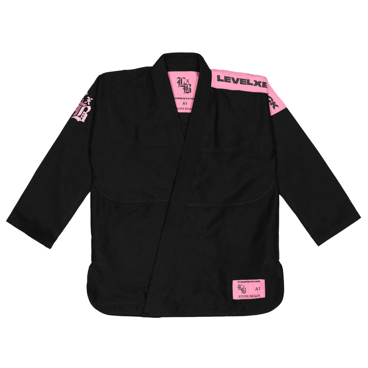 Pink Competitor Black Kimono