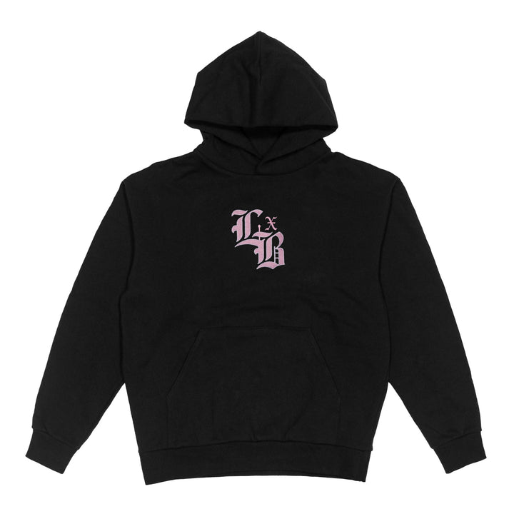 Embroidered Lockdown Pink Ultra Premium Hoodie