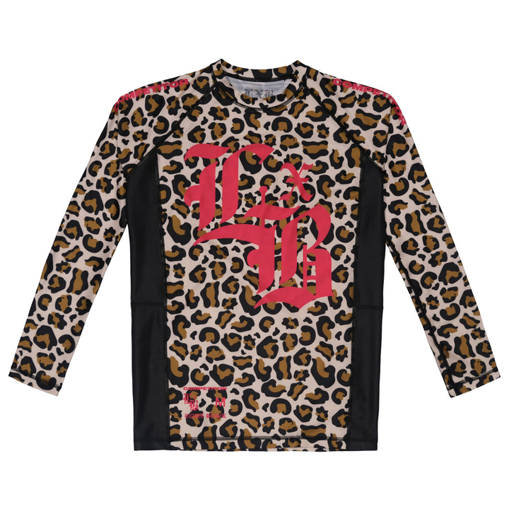 Pink Leopard Competitor LS Rash Guard