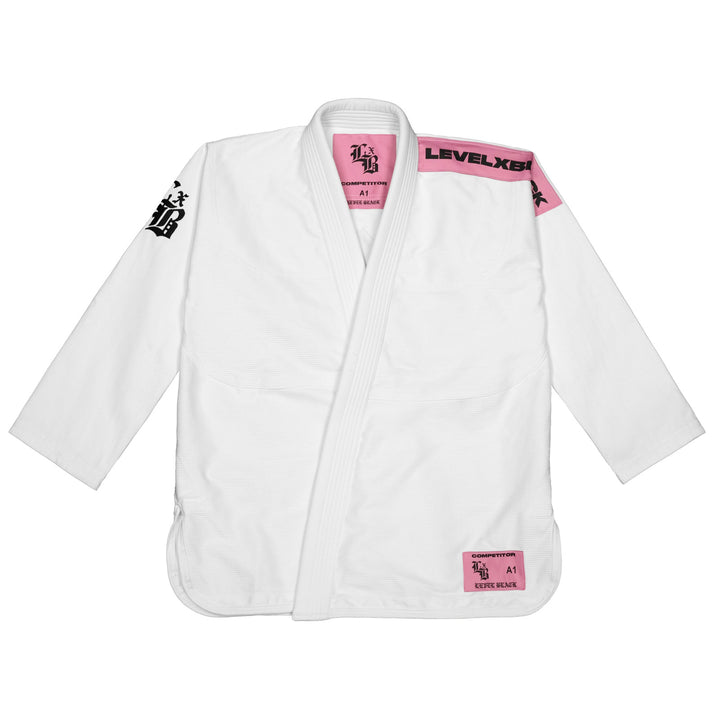Pink Competitor White Kimono