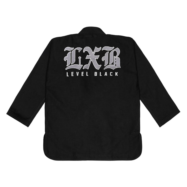 LXB Steel Gray Black Kimono