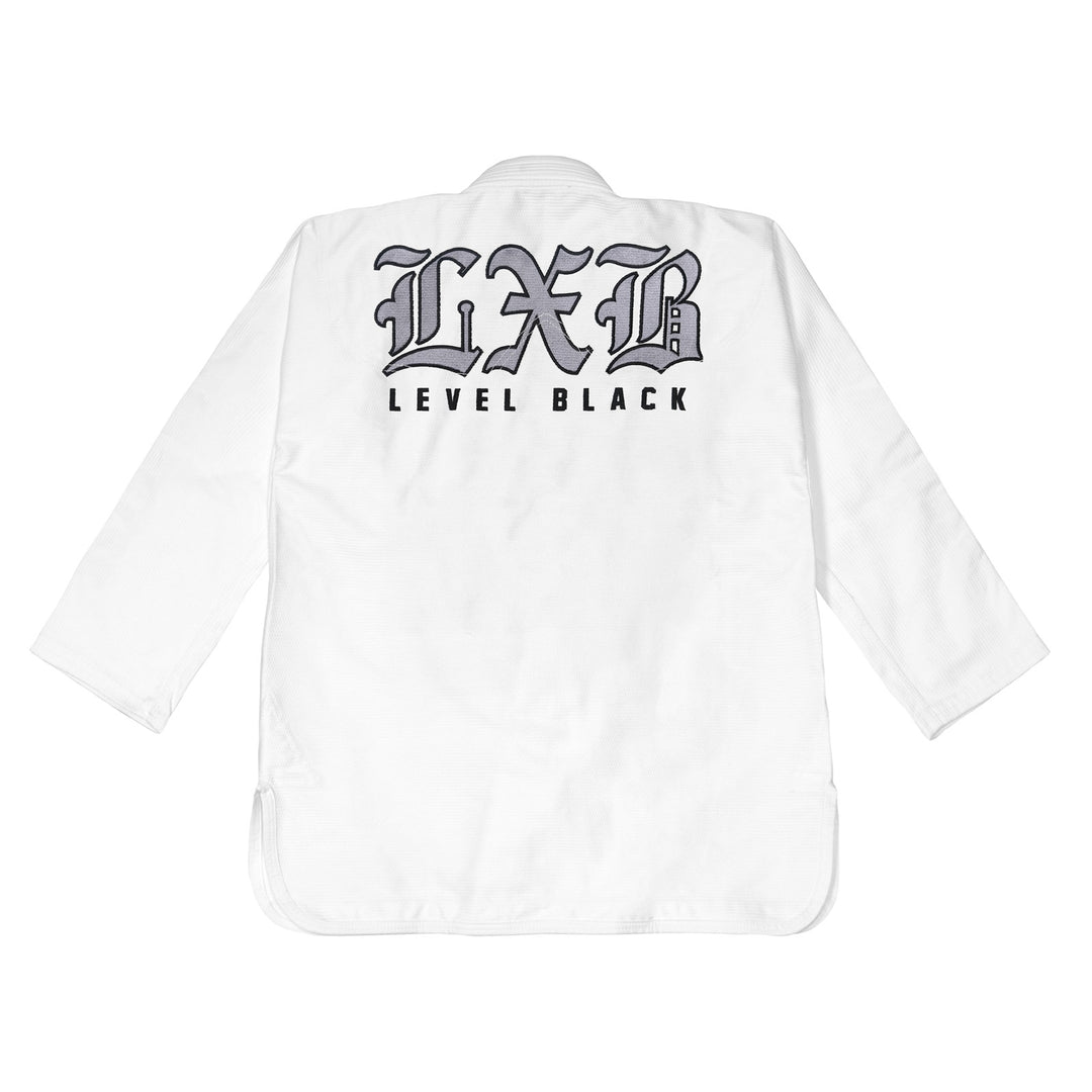 LXB Steel Gray White Kimono