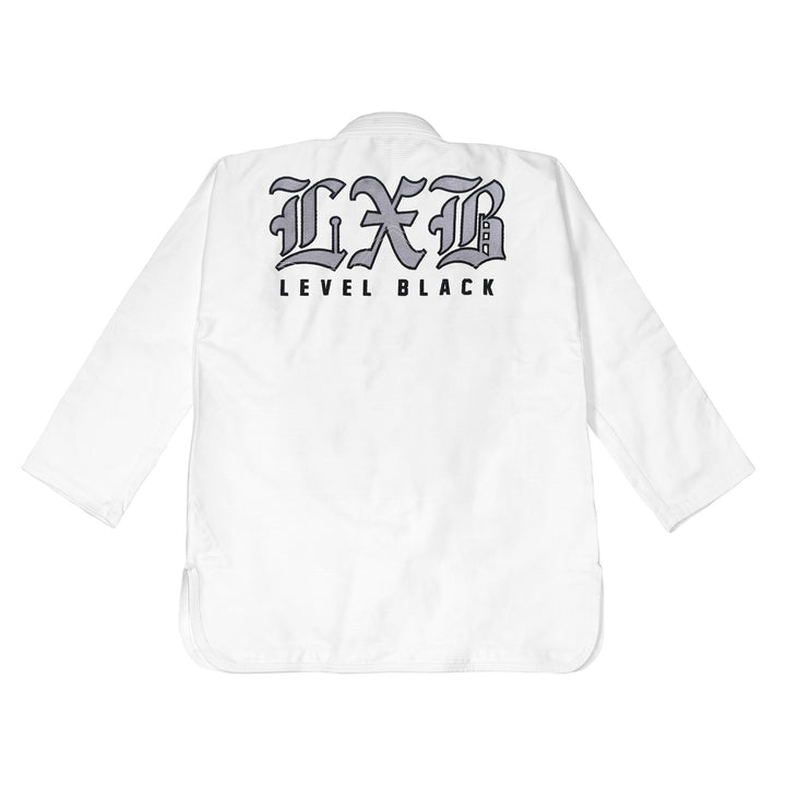 LXB Steel Gray White Kimono