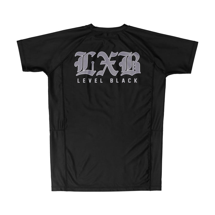 LXB Steel Gray Black Rash Guard