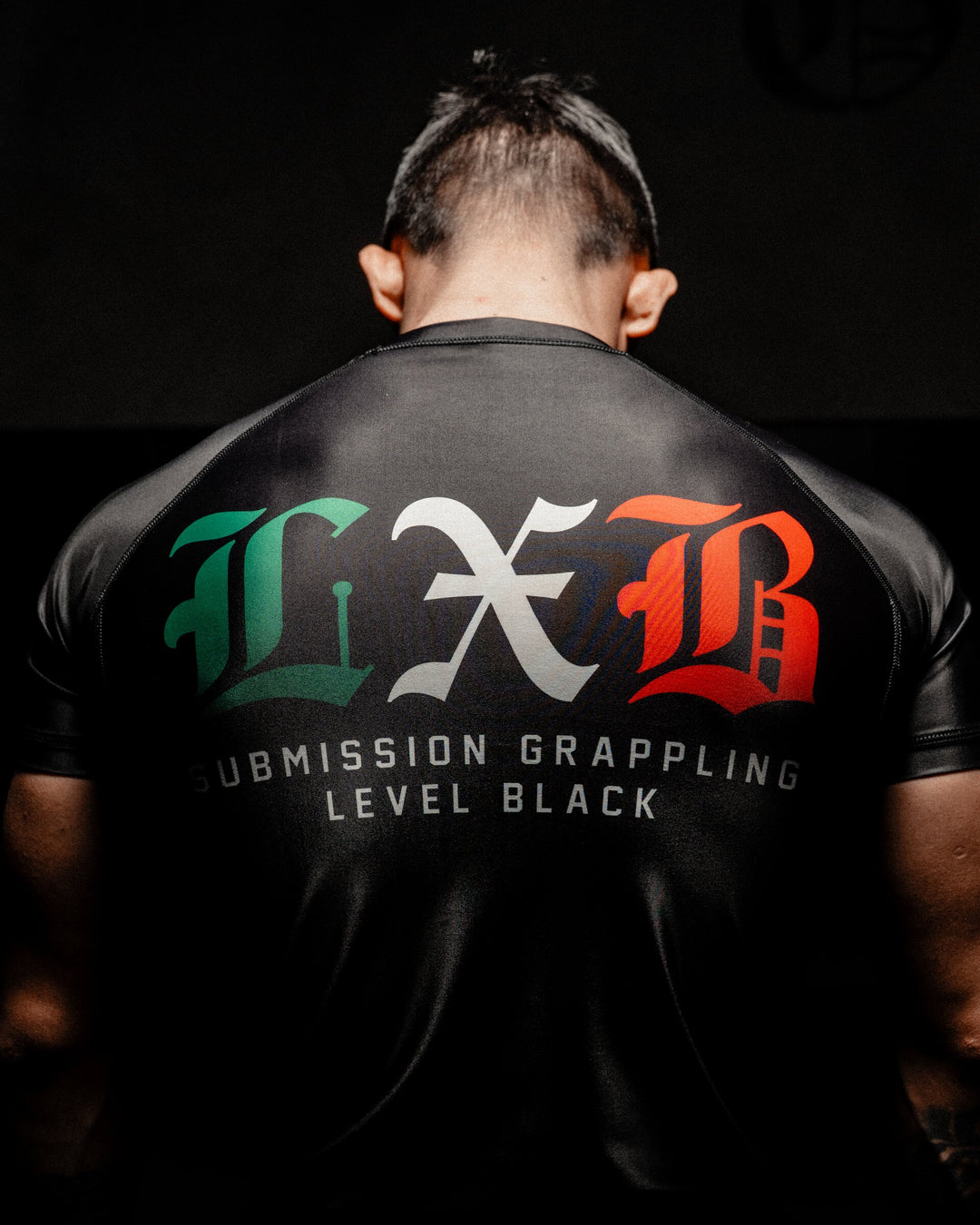 OG MX: worn, back view