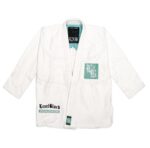 Teal Python White Kimono