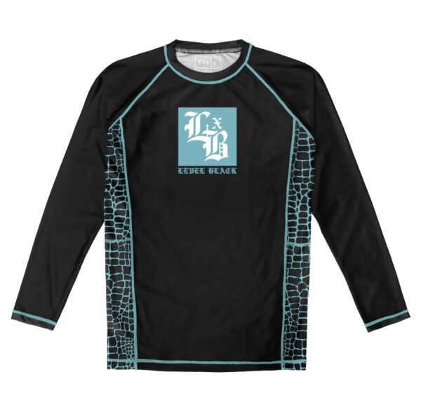 Teal Python LS Rash Guard