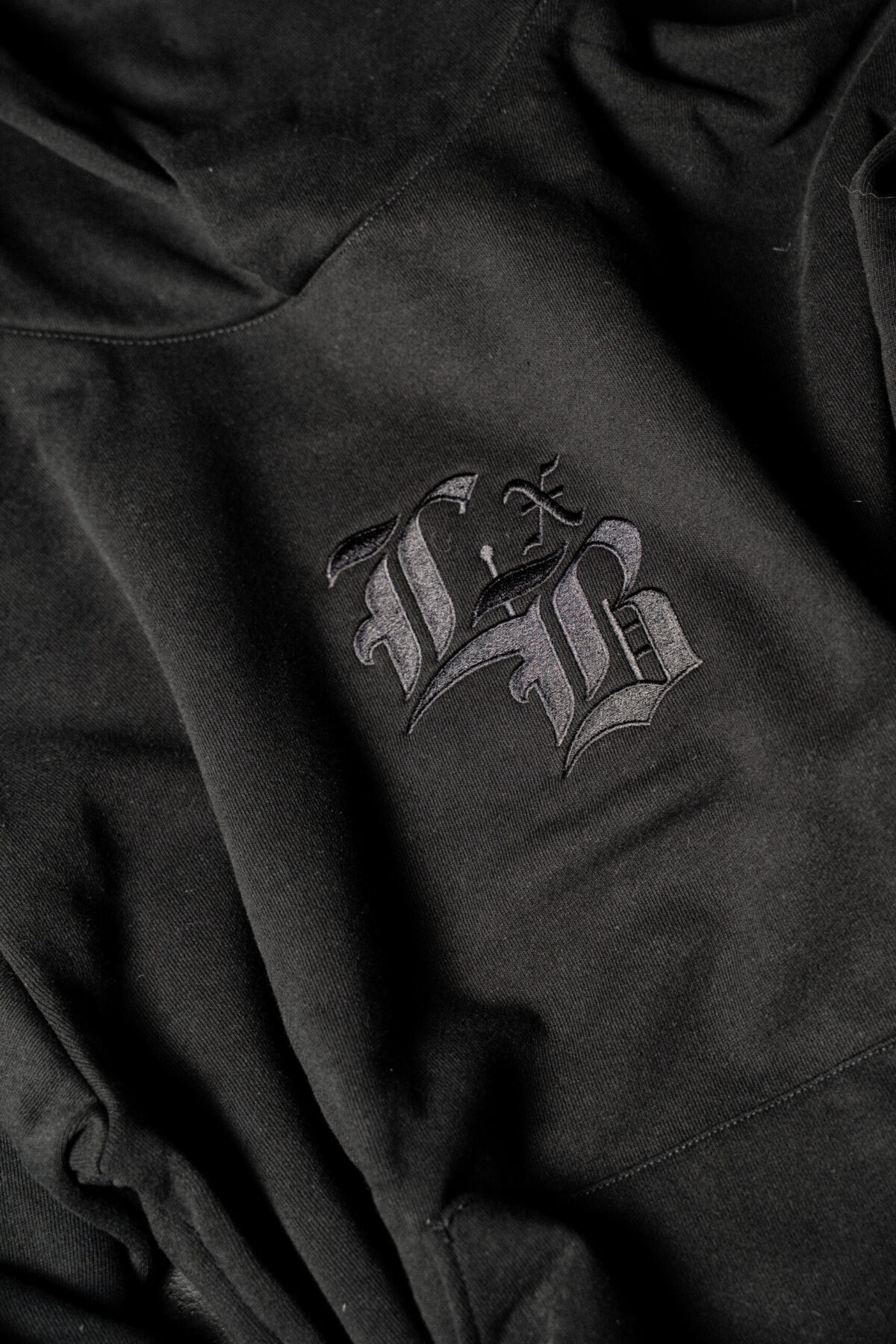 Embroidered Lockdown Black Ultra Premium Hoodie – LXB