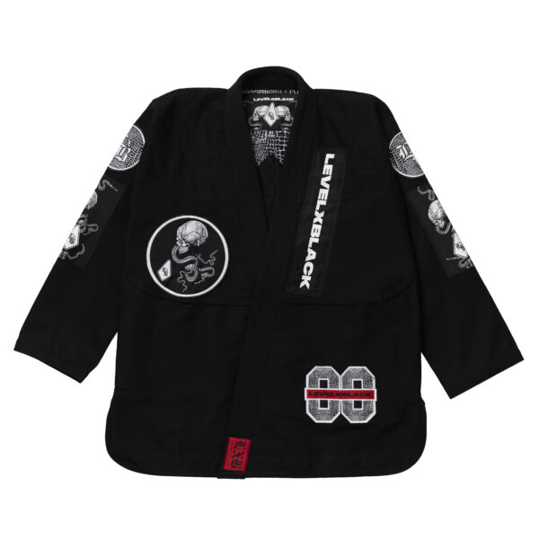 Gothic Serpent Black Kimono