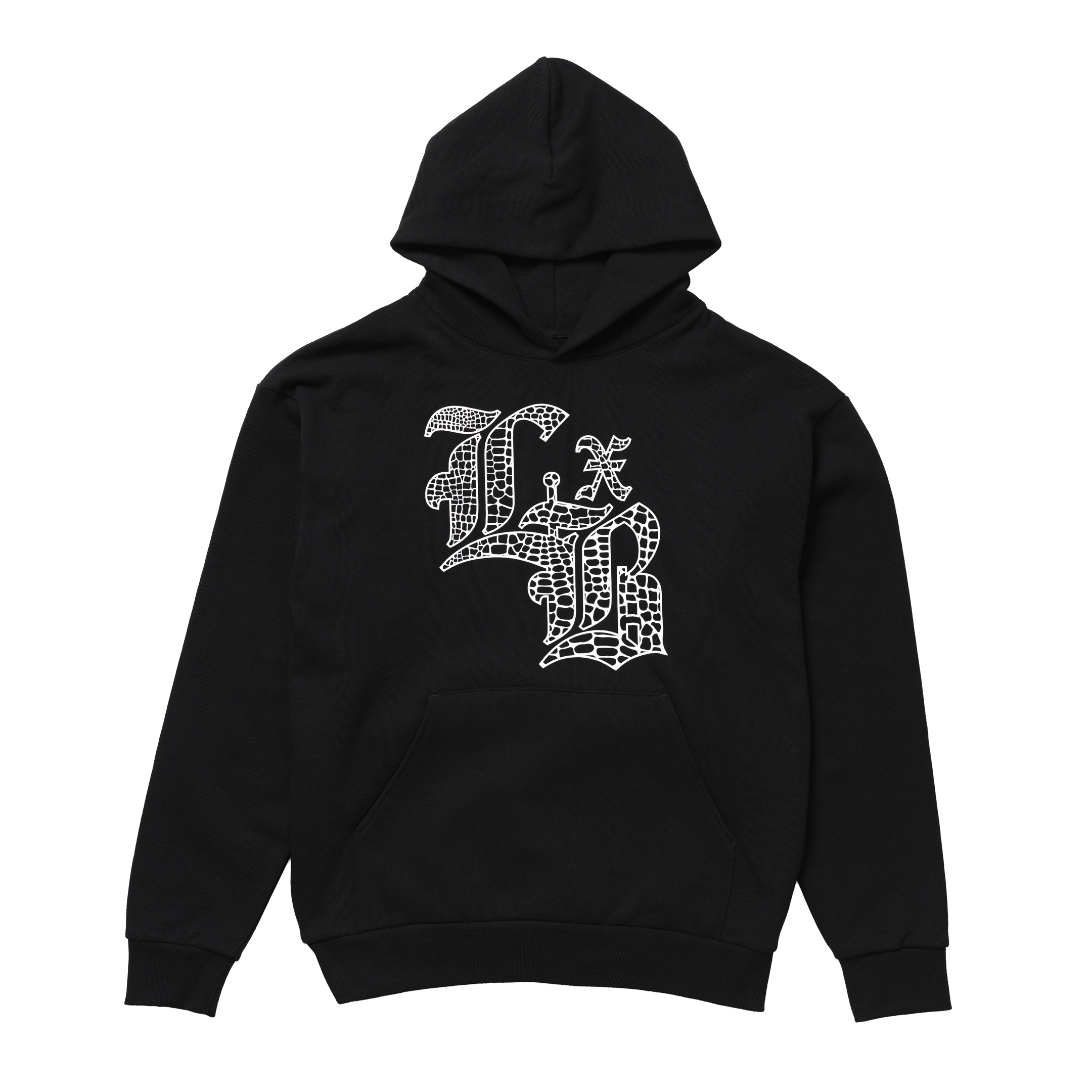 LXB120725GothicSerpent-17 Serpent Lockdown Ultra Premium Hoodie - Image 1
