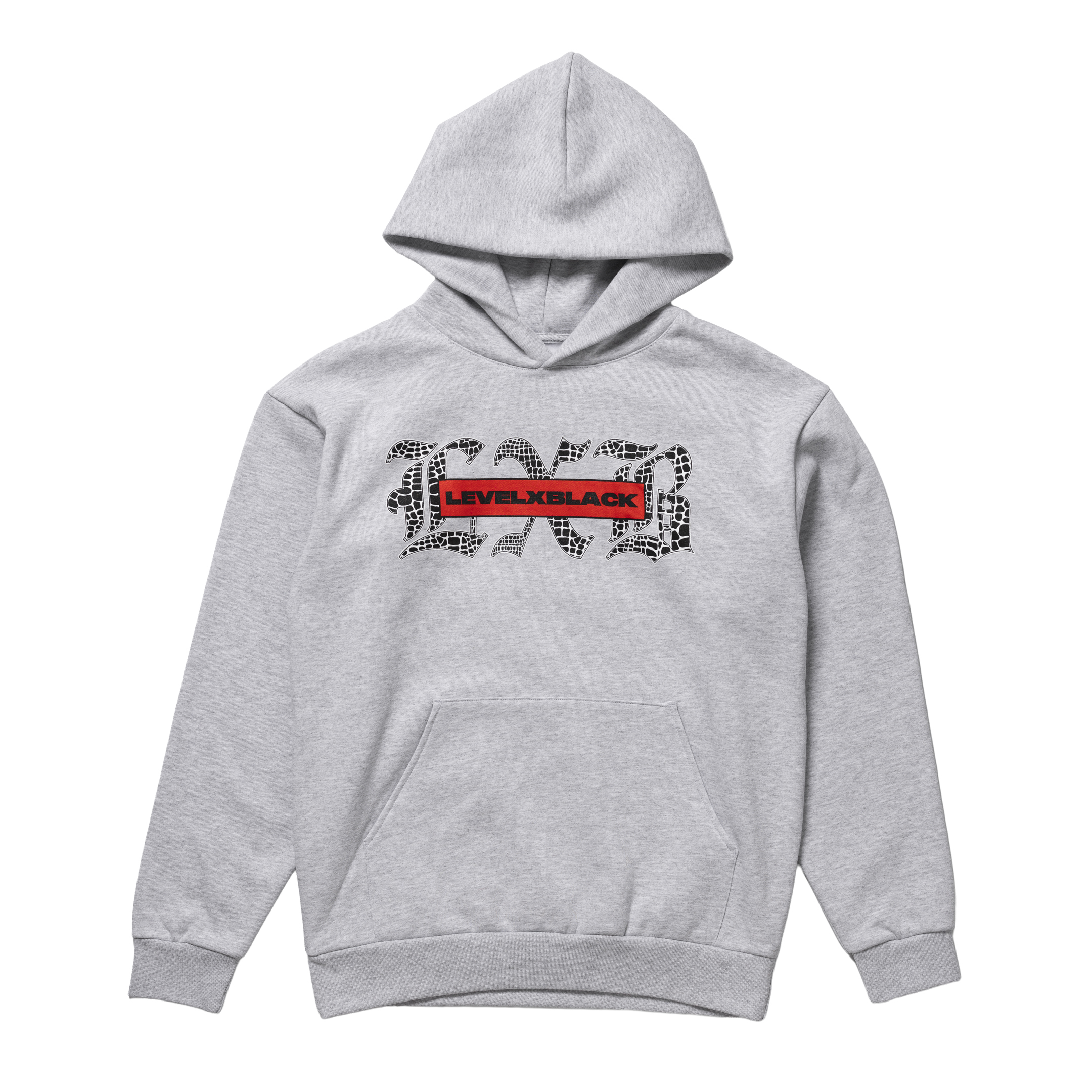 LXB120725GothicSerpent-23 Gothic Serpent Heather Grey Ultra Premium Hoodie - Image 1