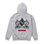 Gothic Serpent Heather Grey Ultra Premium Hoodie - Image 2