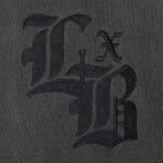 Embroidered Lockdown Vintage Black Ultra Premium Hoodie - Image 4