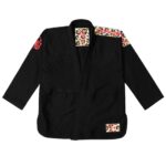 Pink Leopard Competitor Black Kimono