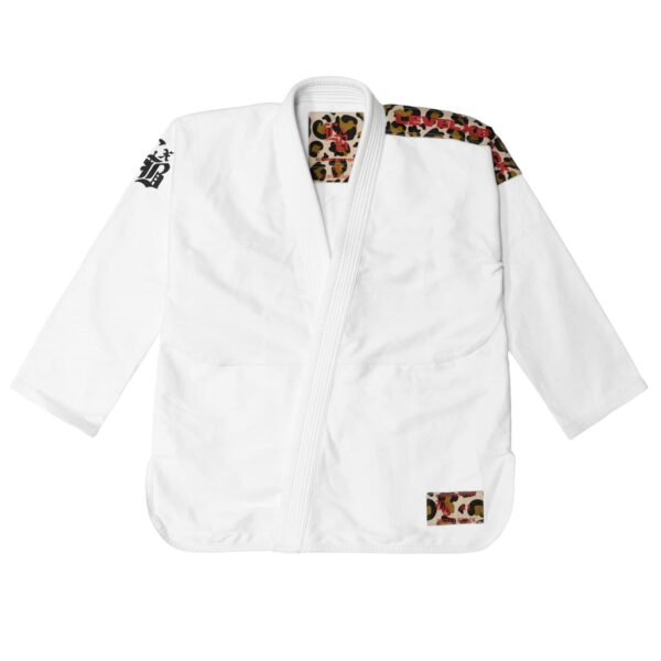 Pink Leopard Competitor White Kimono