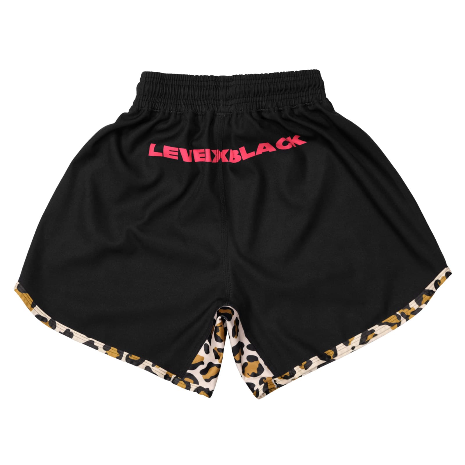 LEOPARD-RED-SHORTS-BLK-BACK