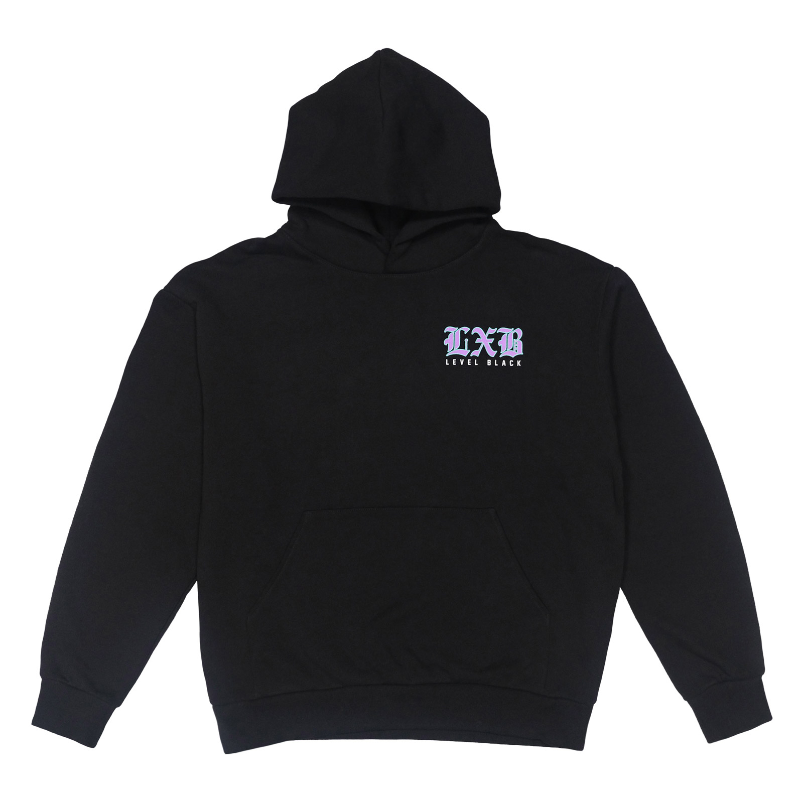 PURP-BLACK-HOODIE-FRONT 988 Suicide Awareness Ultra Premium Hoodie - Image 1