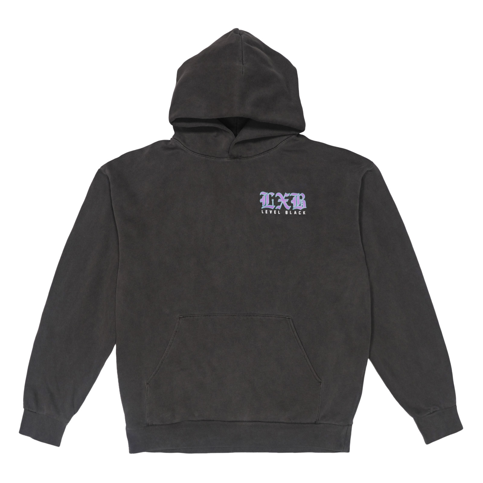PURP-CHAR-GRAY-HOODIE-FRONT 988 Suicide Awareness Vintage Wash Ultra Premium Hoodie - Image 1