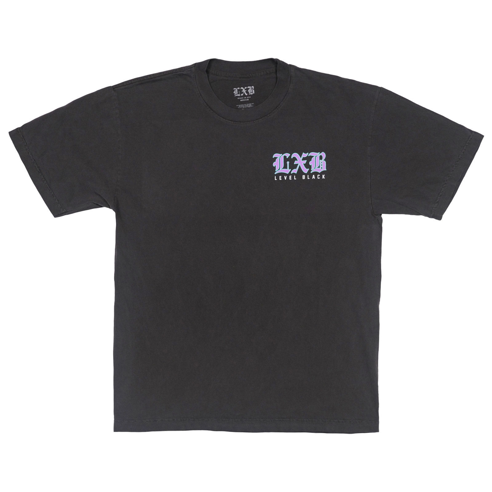PURP-CHR-GRAY-TEE-FRONT 988 Suicide Awareness Vintage Wash T-Shirt - Image 1