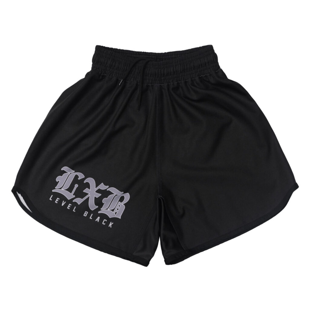 メンズウェア V12 LX ALL LETTER SHORTS STEEL-SHORT-BLK-FRONT-2-